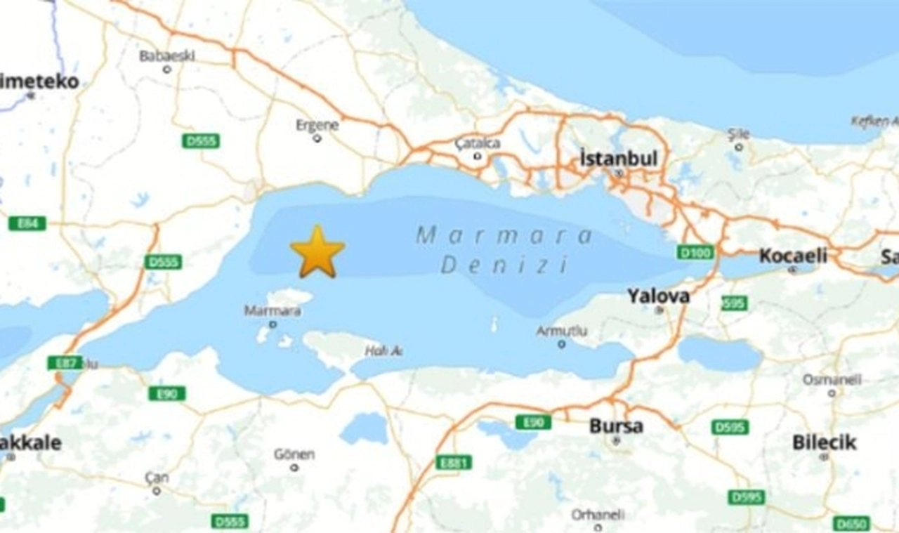Marmara Denizi'nde 3.5 büyüklüğünde deprem