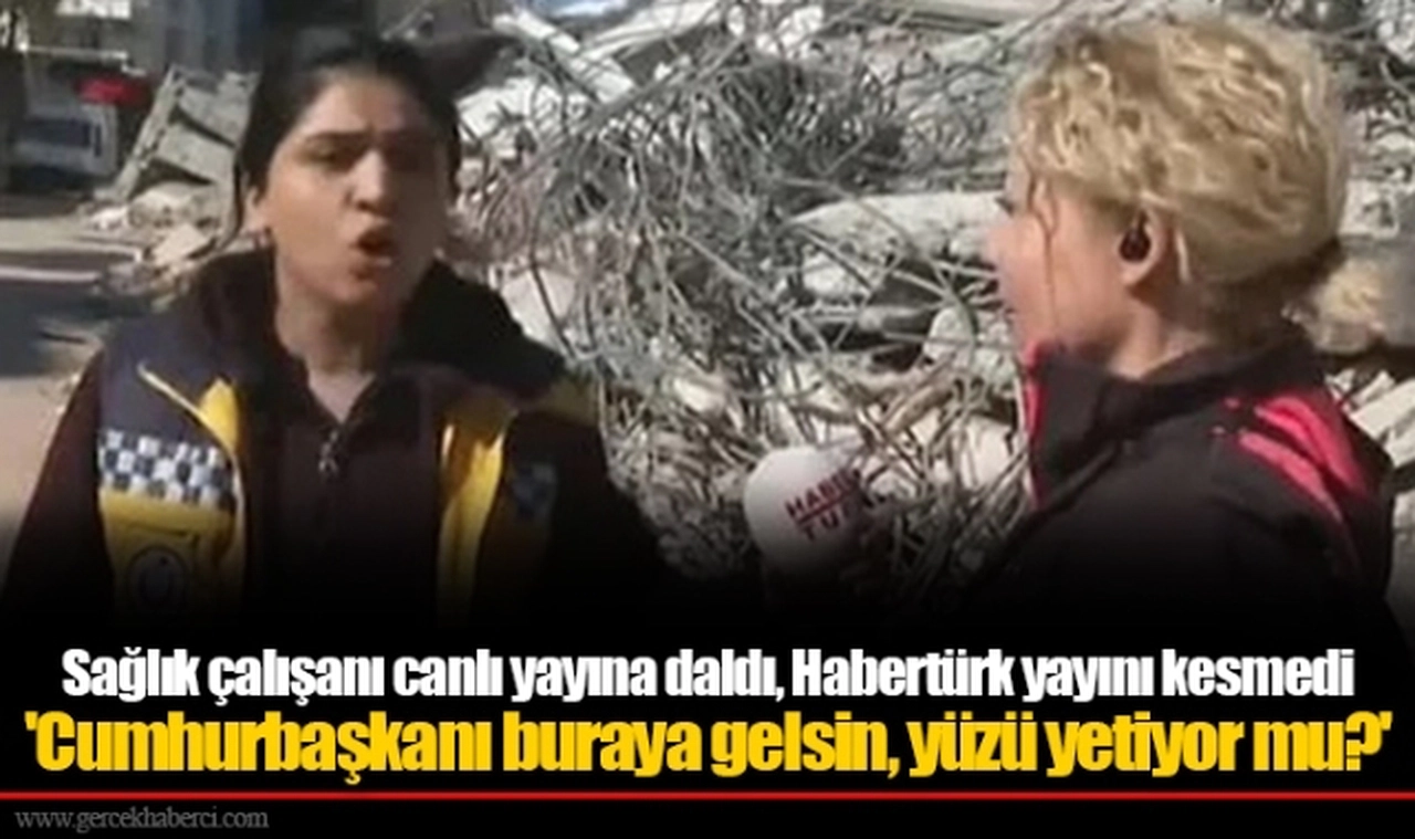 Sağlık çalışanı canlı yayına daldı, Habertürk yayını kesmedi  'Cumhurbaşkanı buraya gelsin, yüzü yetiyor mu?'