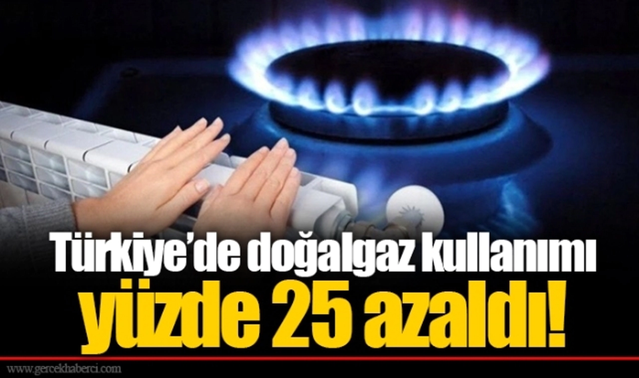 Türkiye’de doğalgaz kullanımı yüzde 25 azaldı!