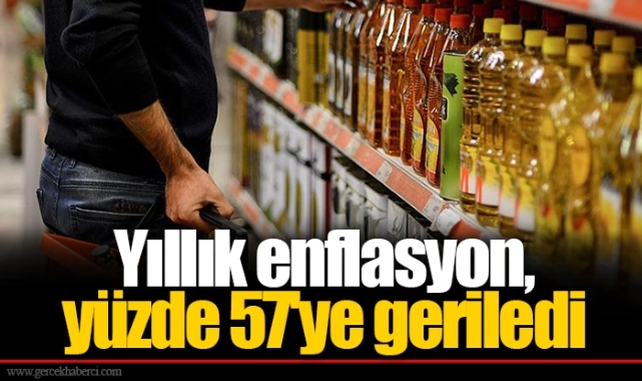 Yıllık enflasyon, yüzde 57'ye geriledi