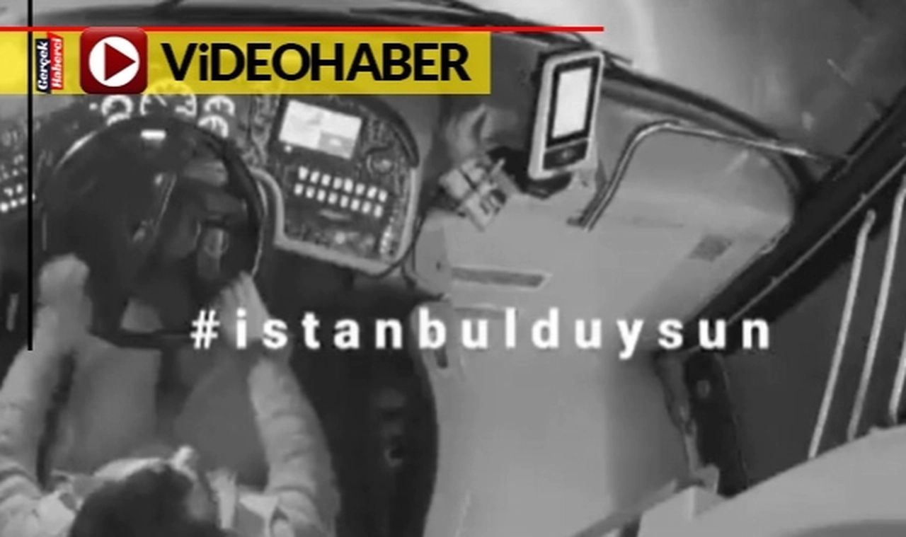 "Düğmeye basmadın" diyen şoföre seyir halindeyken saldırdı
