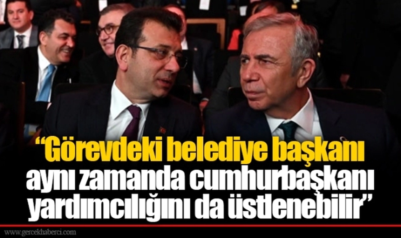 “Görevdeki belediye başkanı aynı zamanda cumhurbaşkanı yardımcılığını da üstlenebilir”