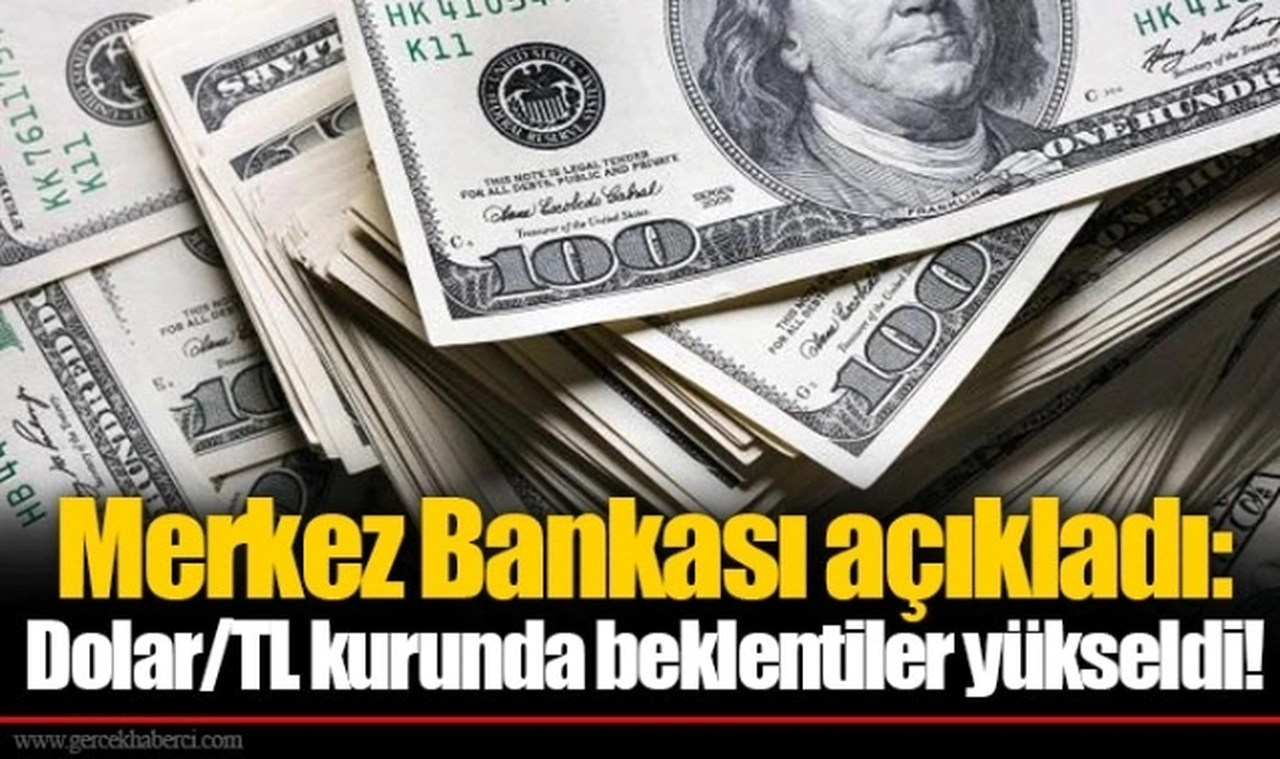 Merkez Bankası açıkladı: Dolar/TL kurunda beklentiler yükseldi!
