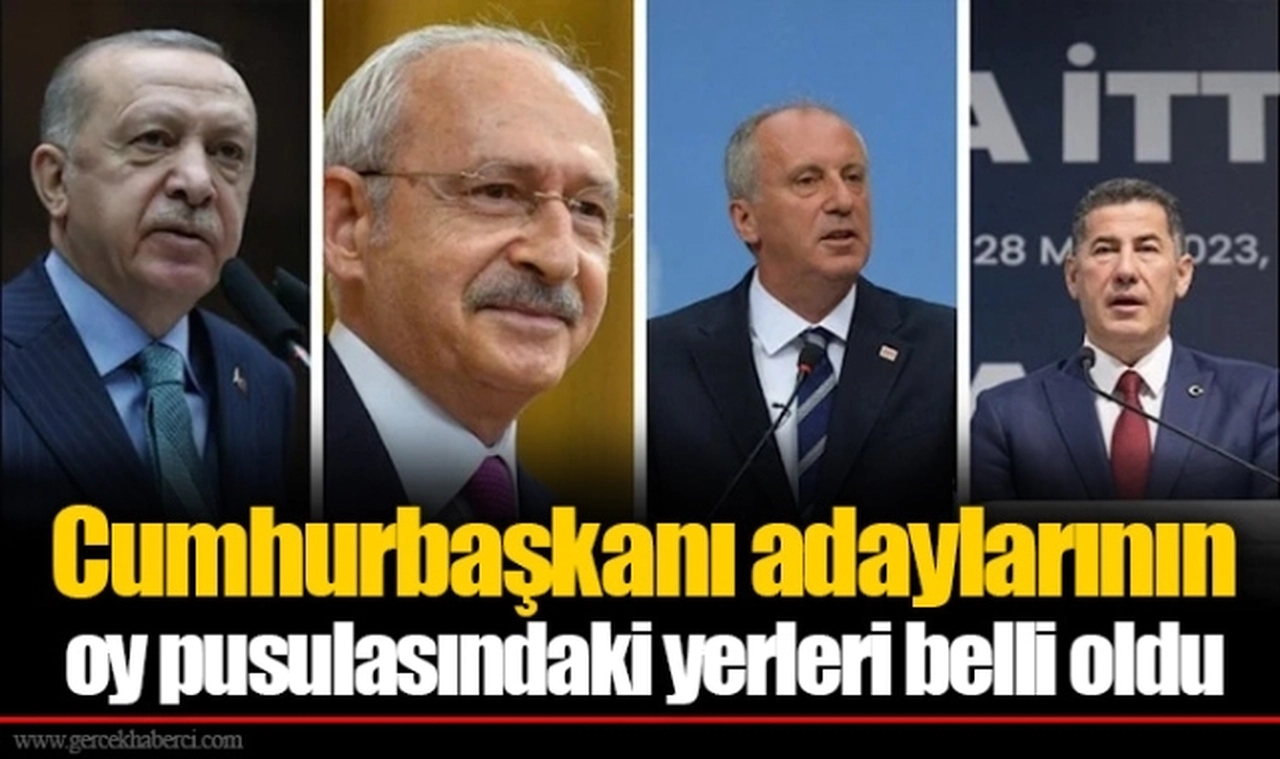 Cumhurbaşkanı adaylarının oy pusulasındaki yerleri belli oldu