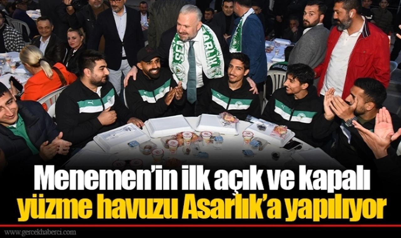 Menemen’in ilk açık ve kapalı yüzme havuzu Asarlık’a yapılıyor