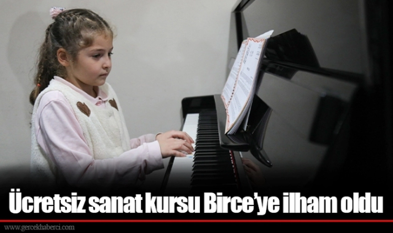 Ücretsiz sanat kursu Birce’ye ilham oldu