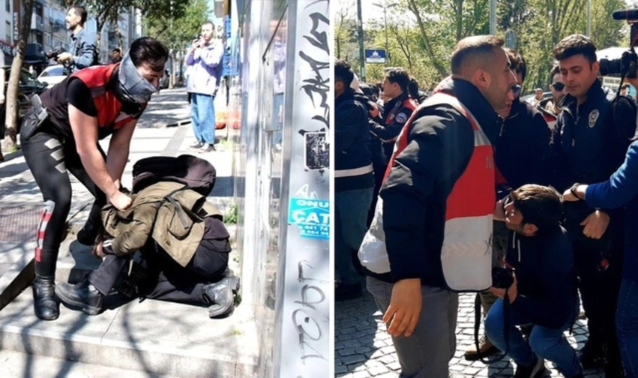 1 Mayıs’ı takip eden gazetecilere polisten darp ve gözaltı!