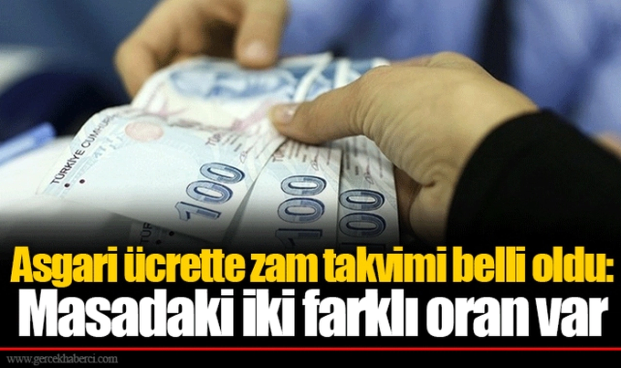 Asgari ücrette zam takvimi belli oldu: Masadaki iki farklı oran var