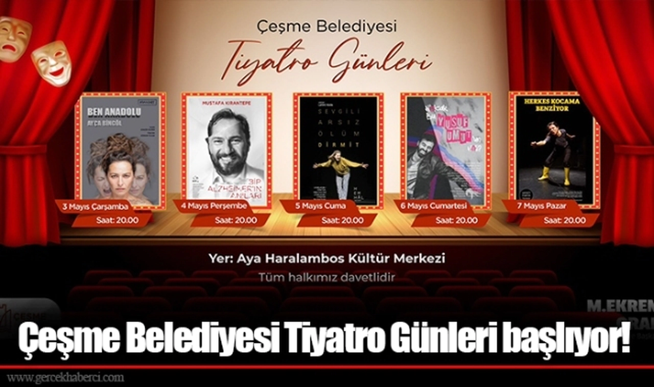 Çeşme Belediyesi Tiyatro Günleri başlıyor!