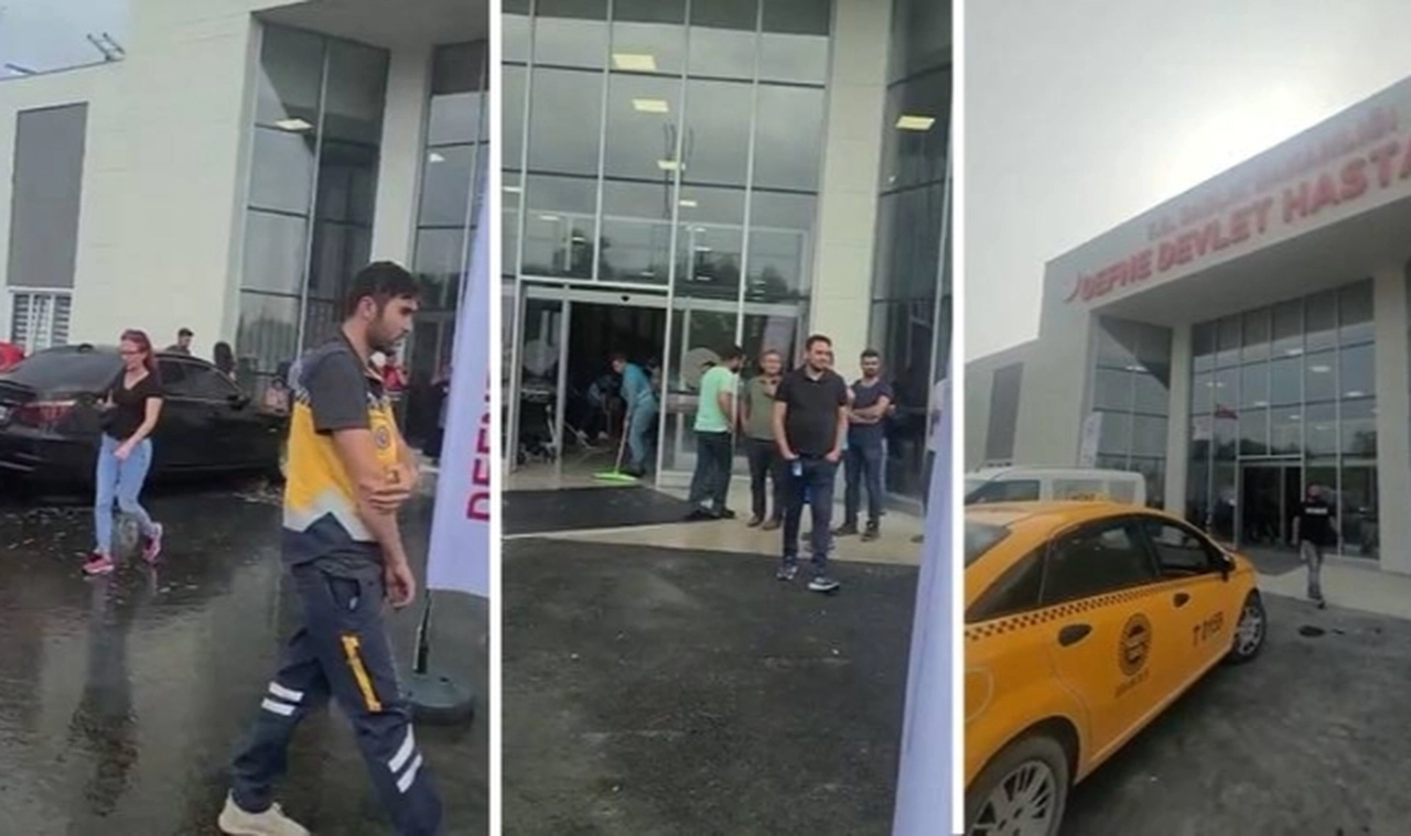 Erdoğan'ın açılışını yaptığı Defne Devlet Hastanesi'ni su bastı