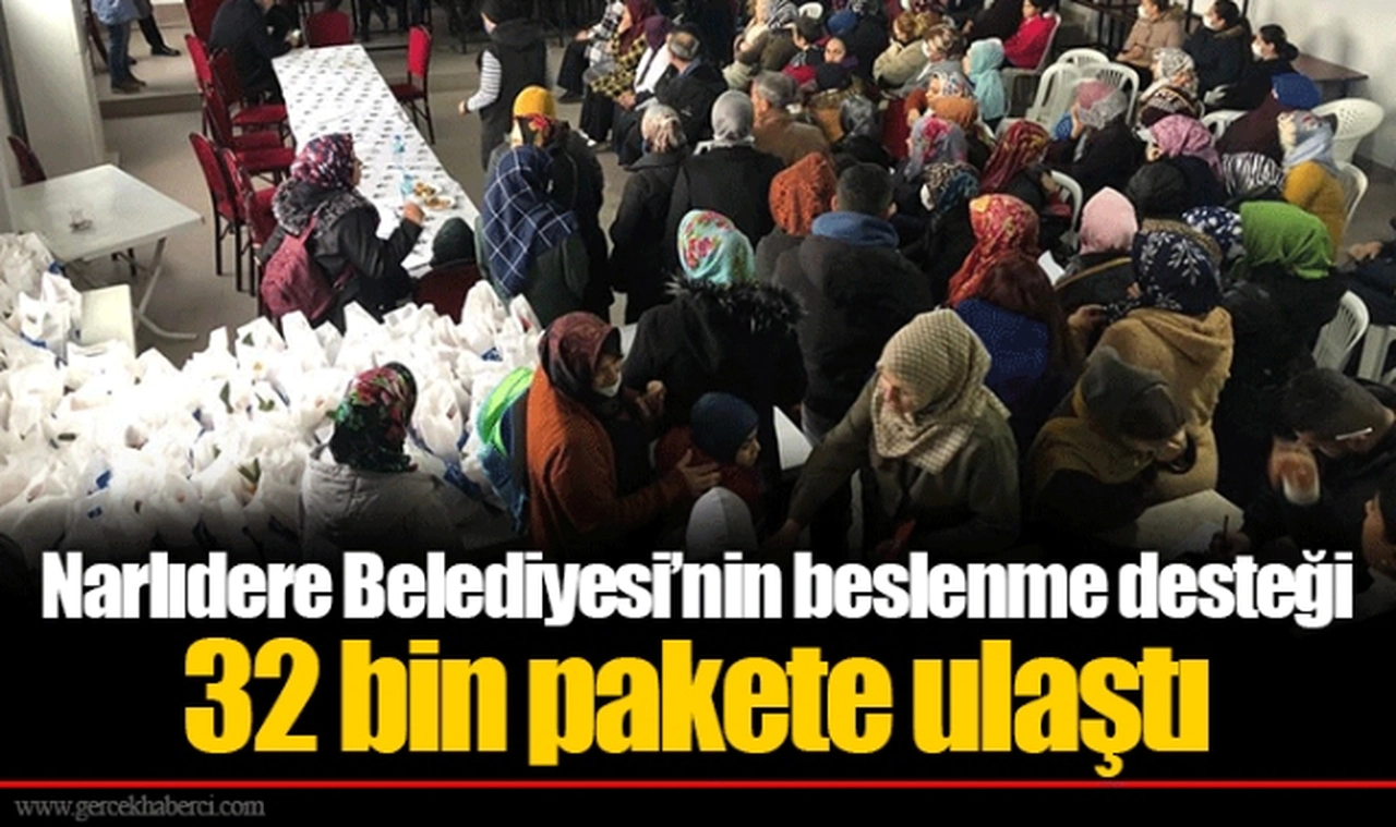 Narlıdere Belediyesi’nin beslenme desteği 32 bin pakete ulaştı