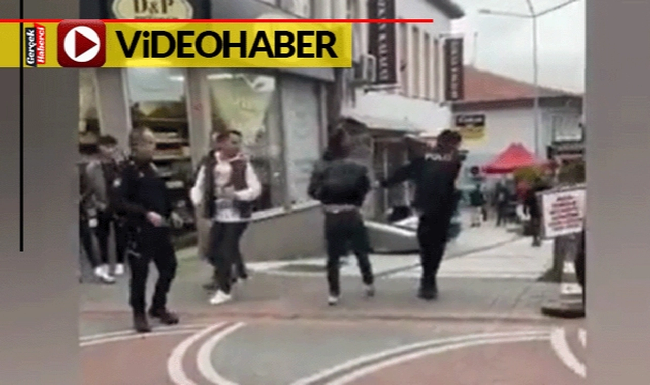 Polise yumruk attı... Ortalık karıştı!