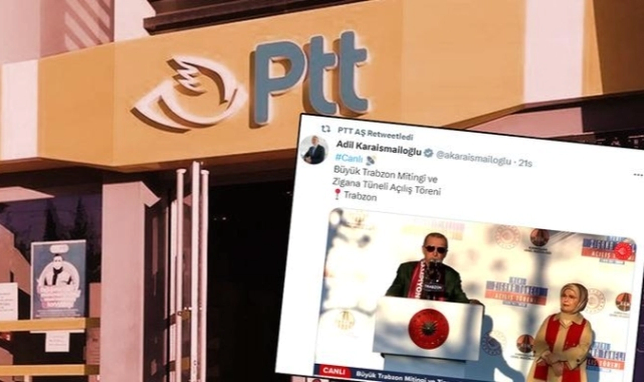 PTT'nin kurumsal hesabından AK Parti mitingi paylaşıldı, CHP'li Antmen isyan etti!