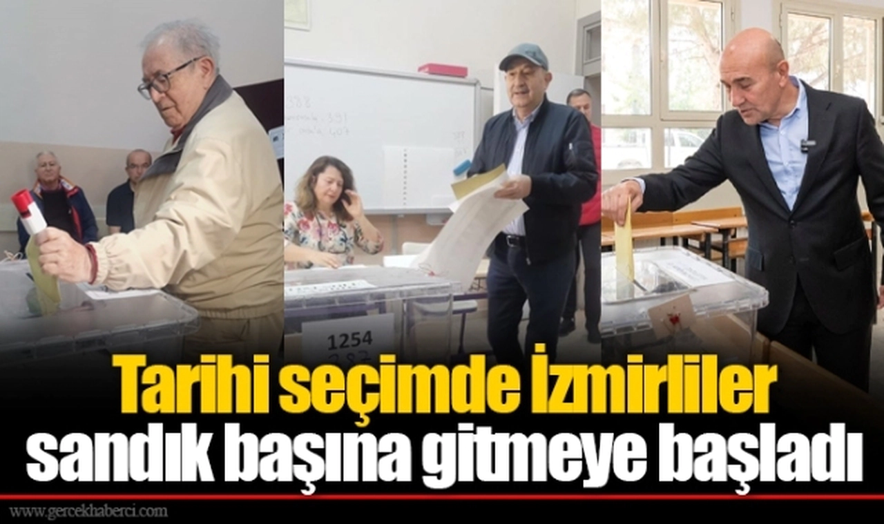 Tarihi seçimde İzmirliler sandık başına gitmeye başladı