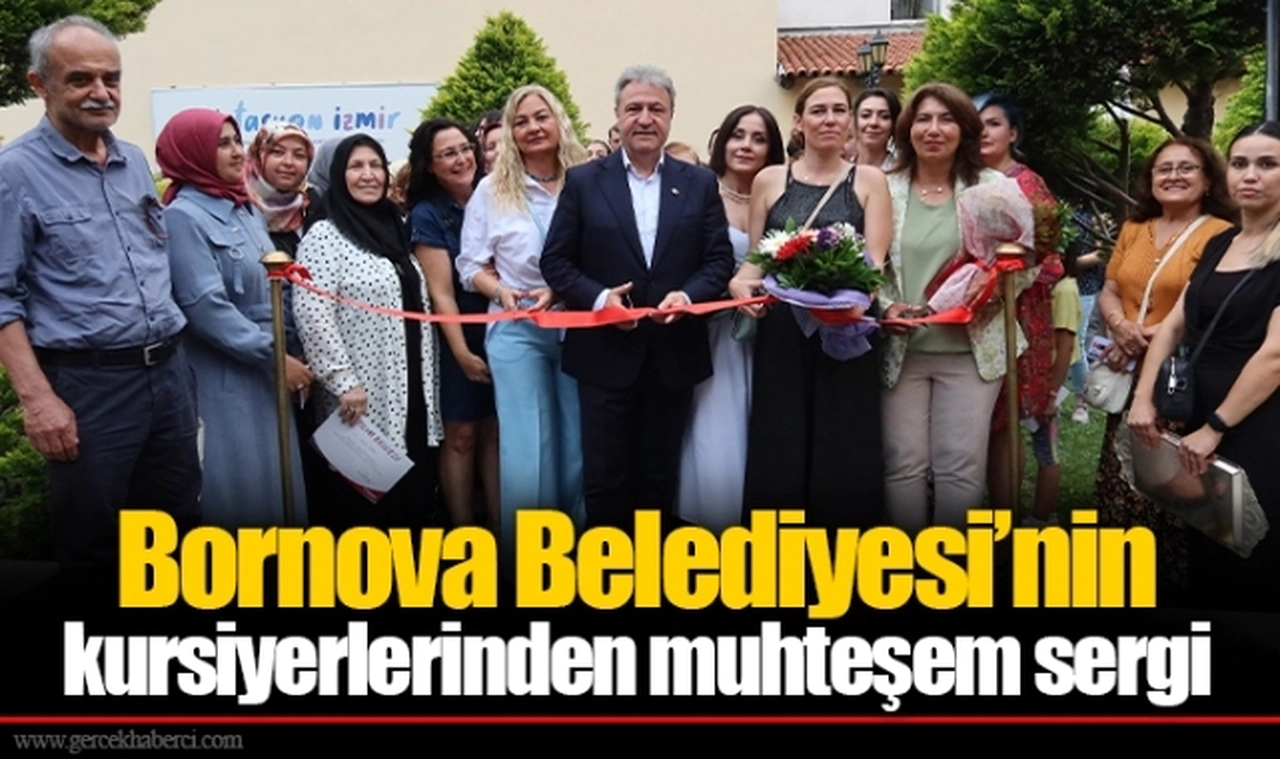 Bornova Belediyesi’nin kursiyerlerinden muhteşem sergi