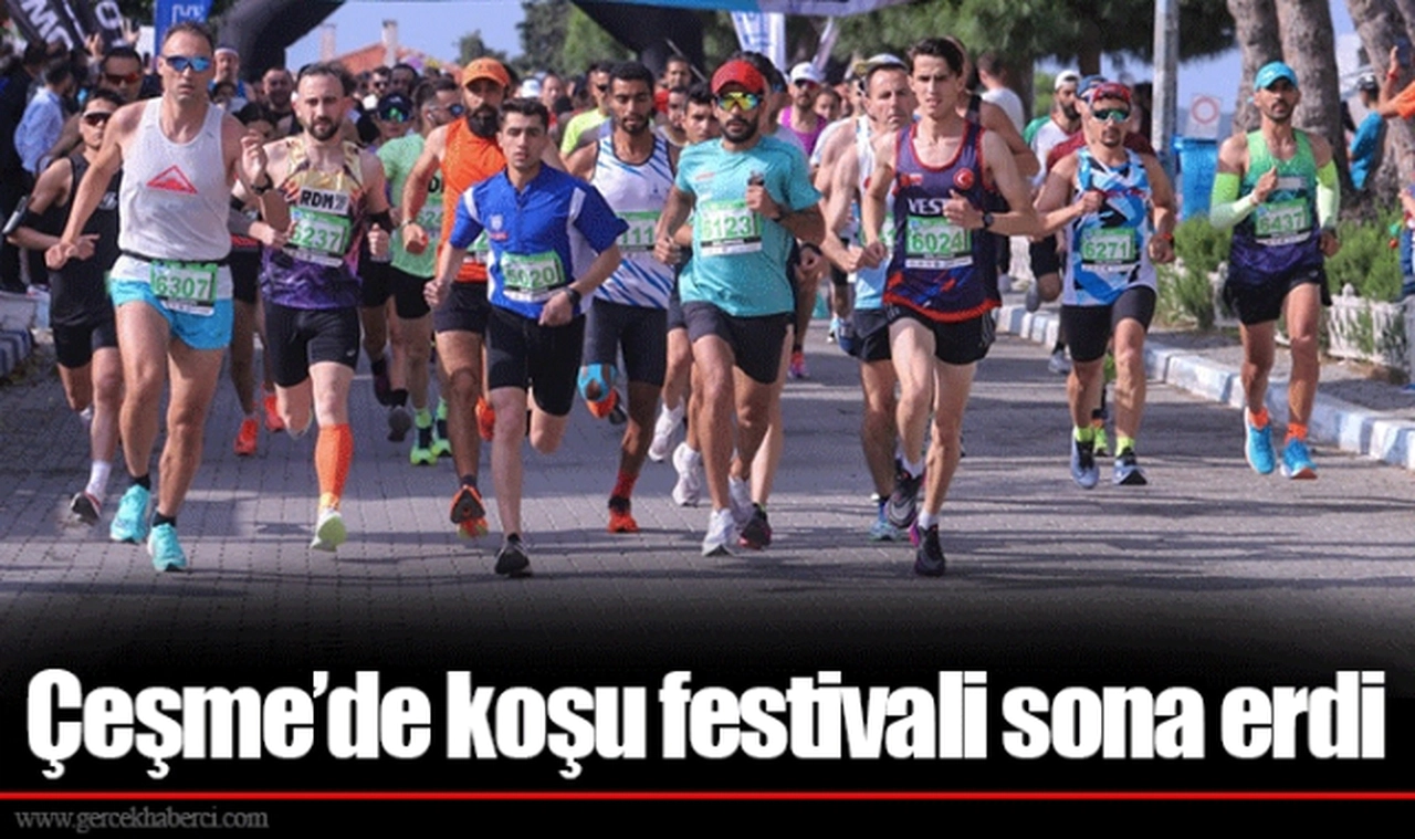 Çeşme’de koşu festivali sona erdi