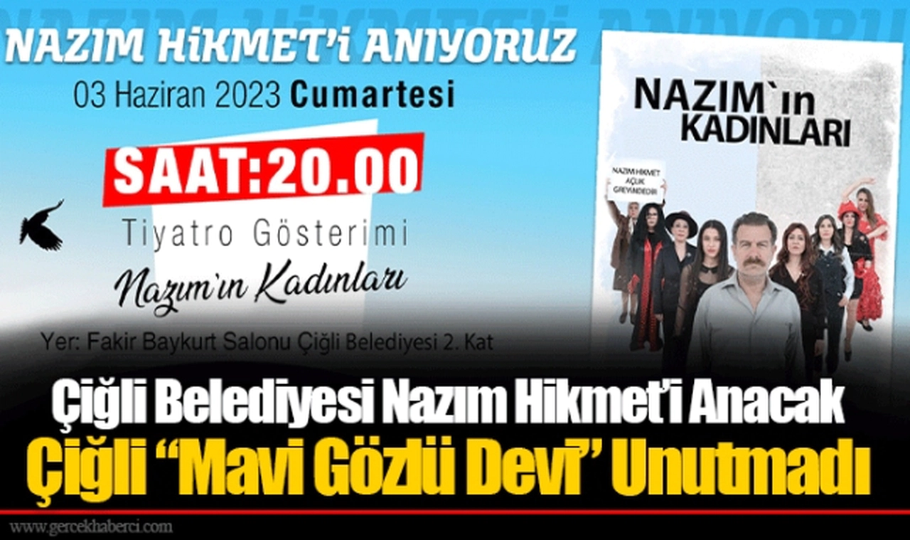 Çiğli Belediyesi Nazım Hikmet’i Anacak