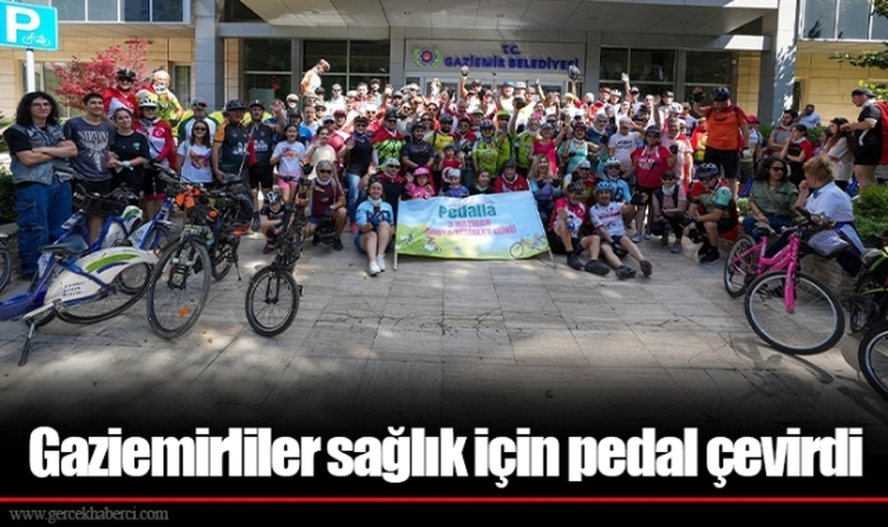 Gaziemirliler sağlık için pedal çevirdi