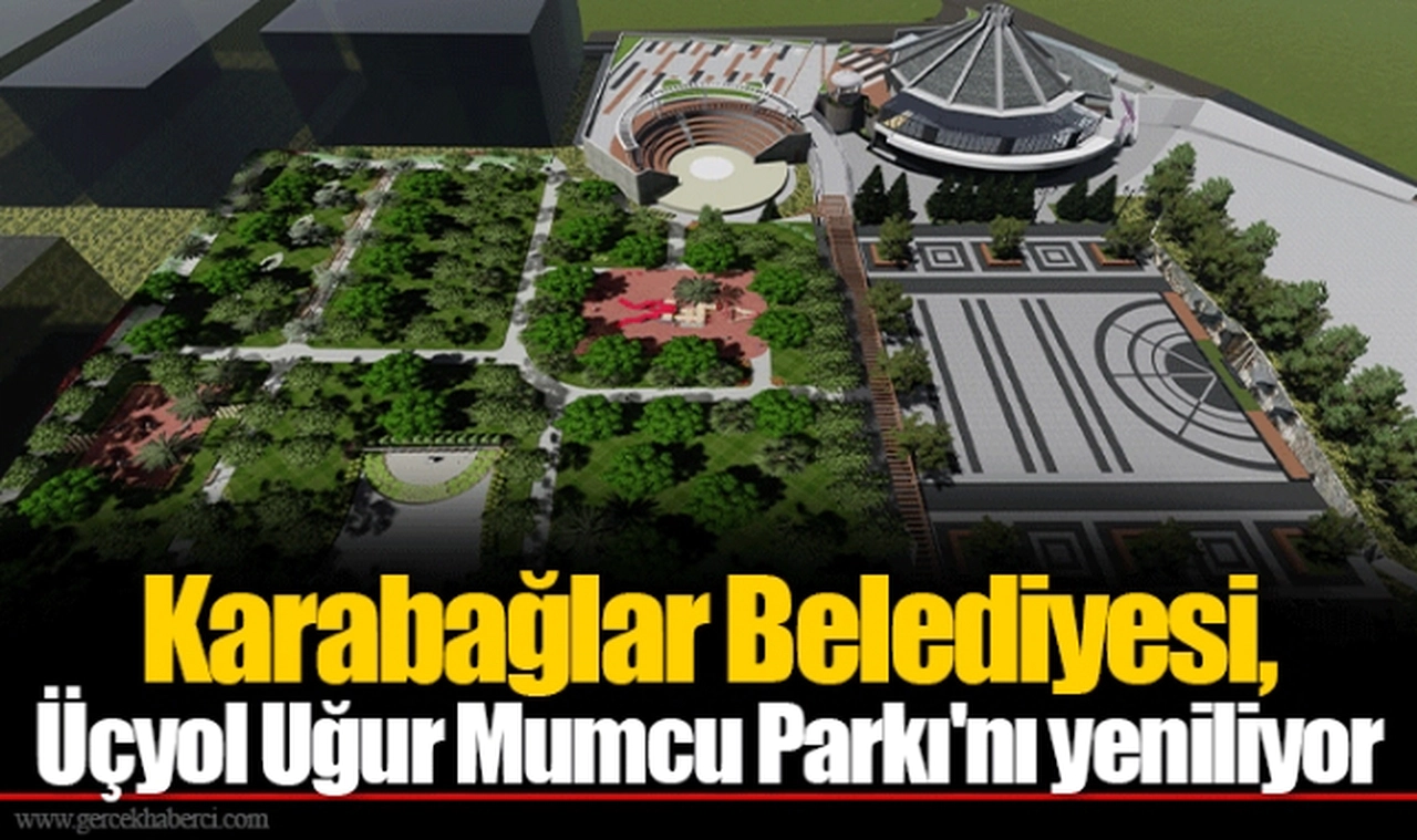 Karabağlar Belediyesi, Üçyol Uğur Mumcu Parkı'nı yeniliyor