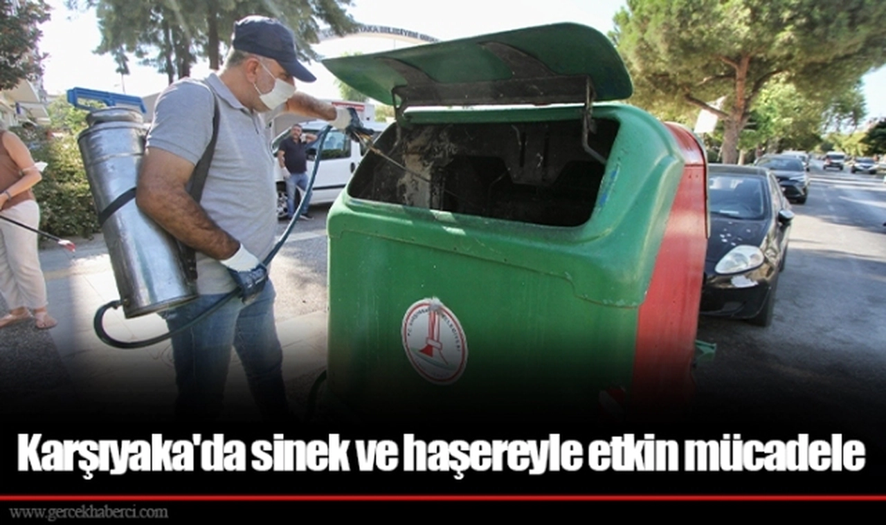 Karşıyaka'da sinek ve haşereyle etkin mücadele