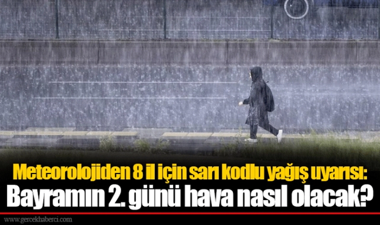 Meteorolojiden 8 il için sarı kodlu yağış uyarısı: Bayramın 2. günü hava nasıl olacak?