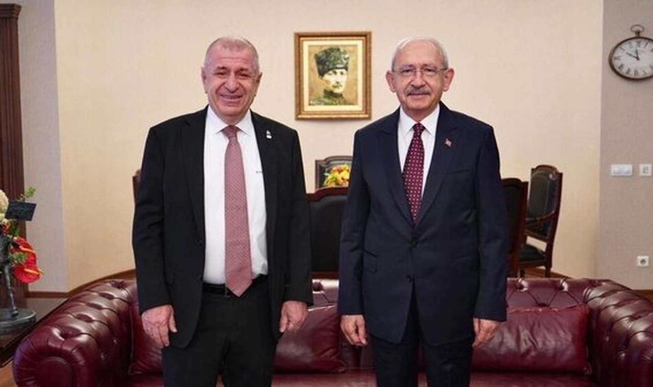 Özdağ, Kılıçdaroğlu'nu ziyaret etti: CHP Sözcüsü, 'Aman dikkat edin yerler kaygan burada' dedi