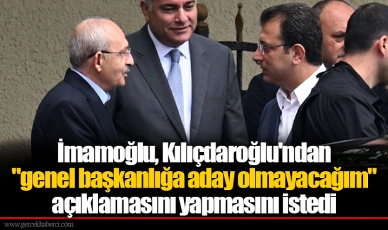 Saymaz: İmamoğlu, Kılıçdaroğlu'ndan "genel başkanlığa aday olmayacağım" açıklamasını yapmasını istedi