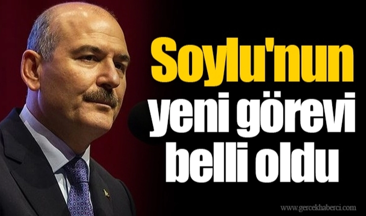 Soylu'nun yeni görevi belli oldu