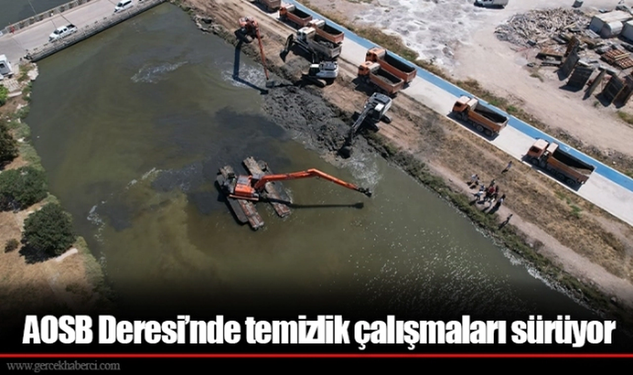 AOSB Deresi’nde temizlik çalışmaları sürüyor