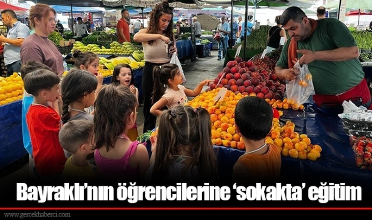 Bayraklı’nın öğrencilerine ‘sokakta’ eğitim