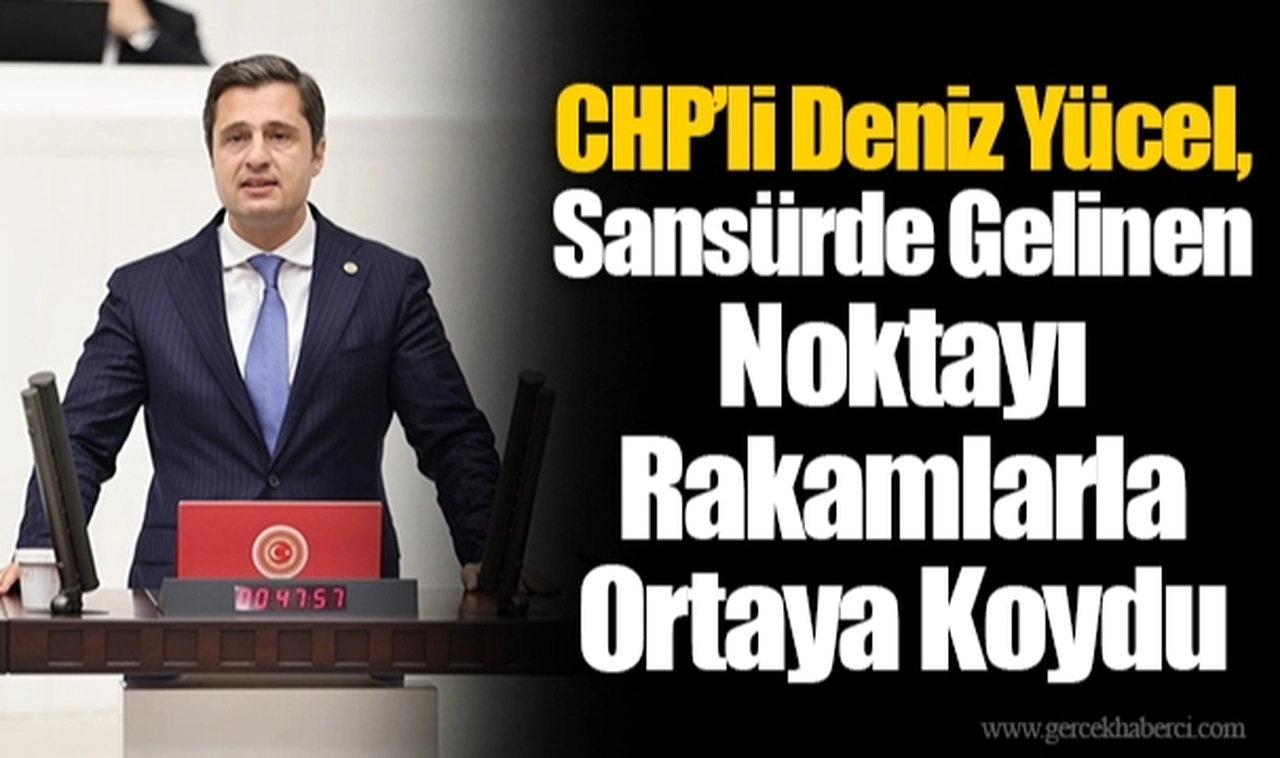 CHP’li Deniz Yücel, Sansürde Gelinen Noktayı Rakamlarla Ortaya Koydu