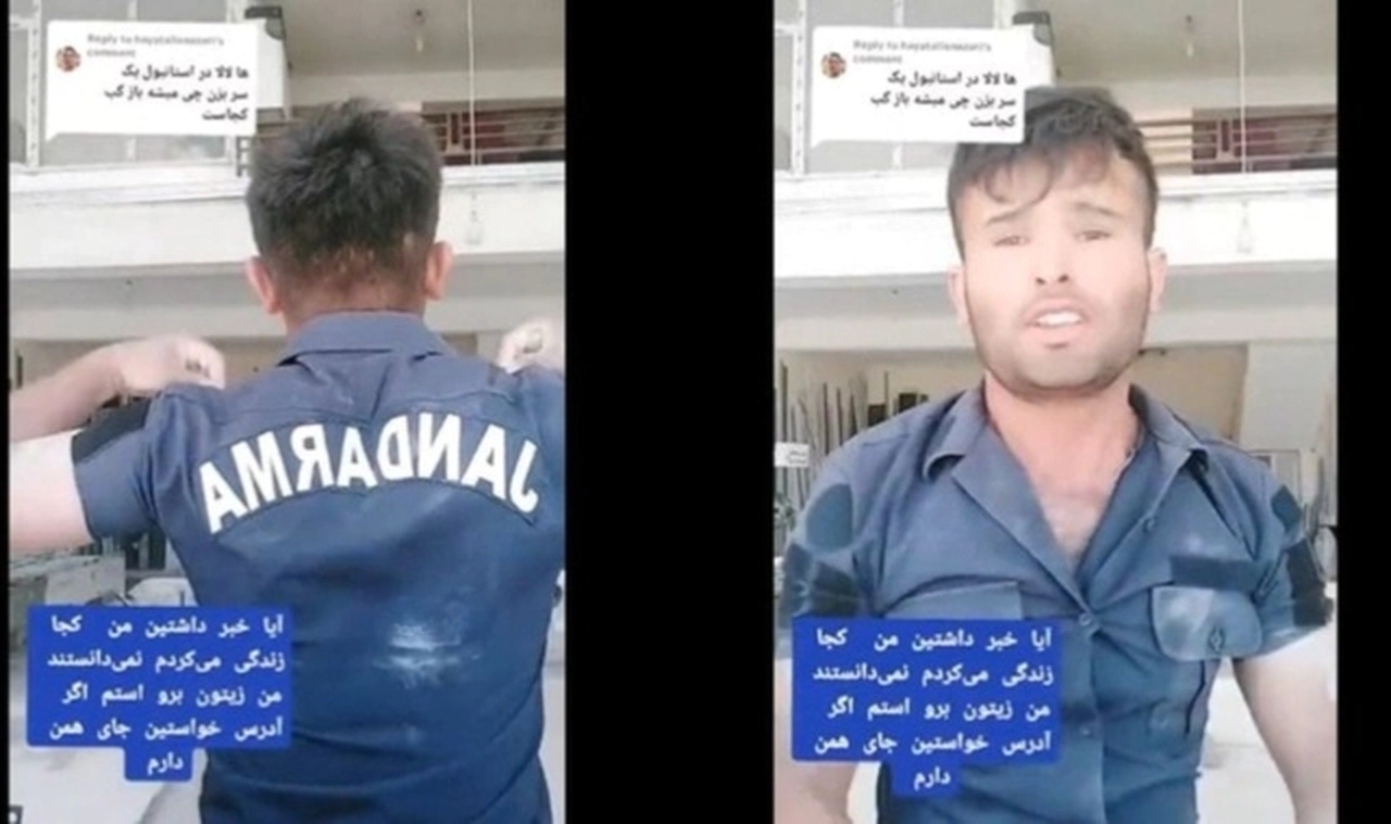 ‘Jandarma’ gömleği giyip paylaşım yapan kaçak göçmen yakalandı