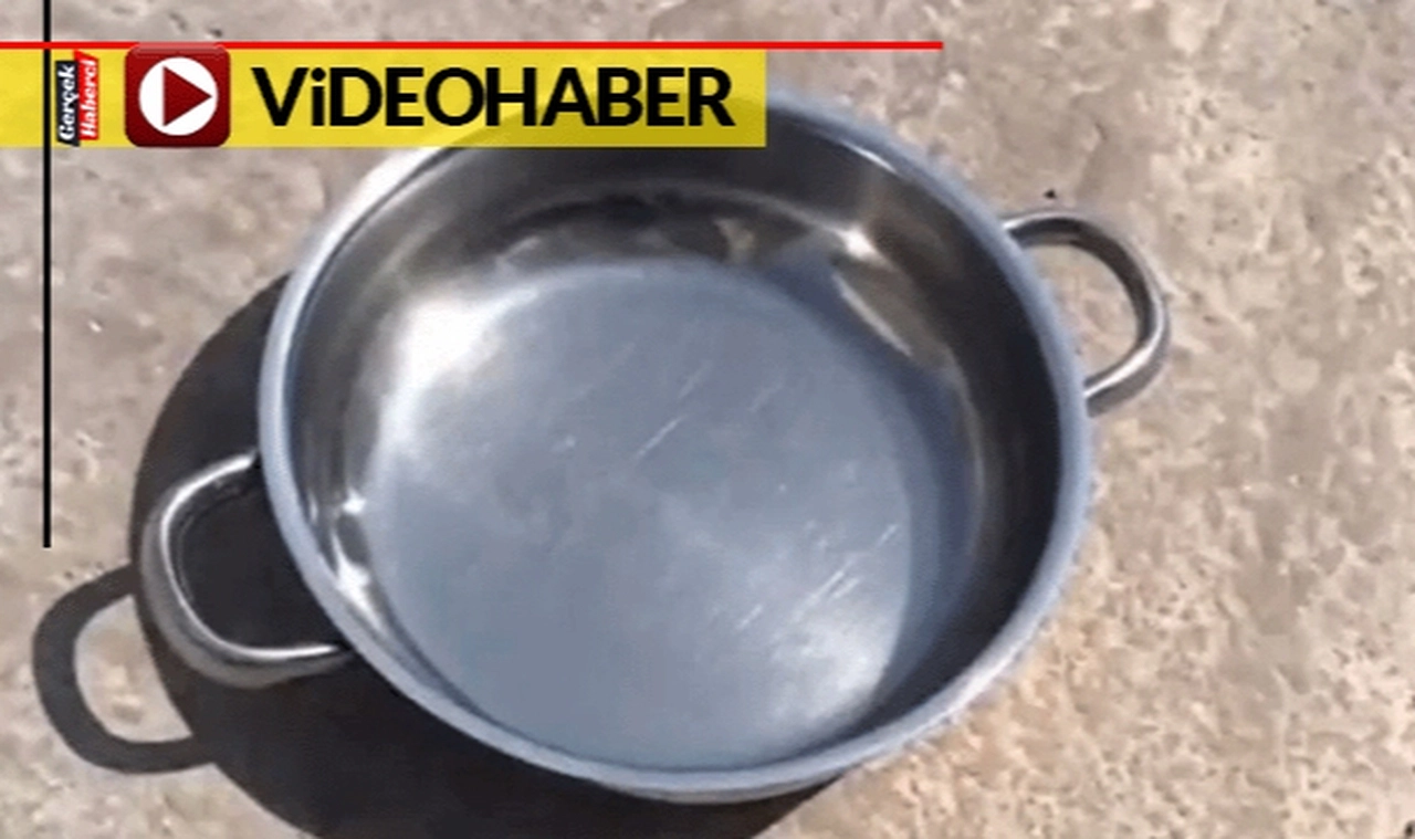 Mardin'de hava 40 dereceyi buldu: Vatandaş güneşin altında yumurta pişirdi