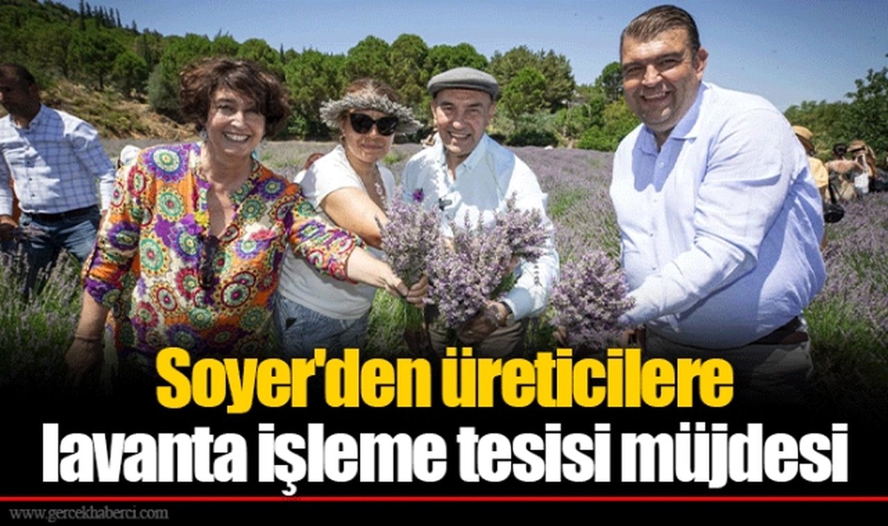 Soyer'den üreticilere lavanta işleme tesisi müjdesi