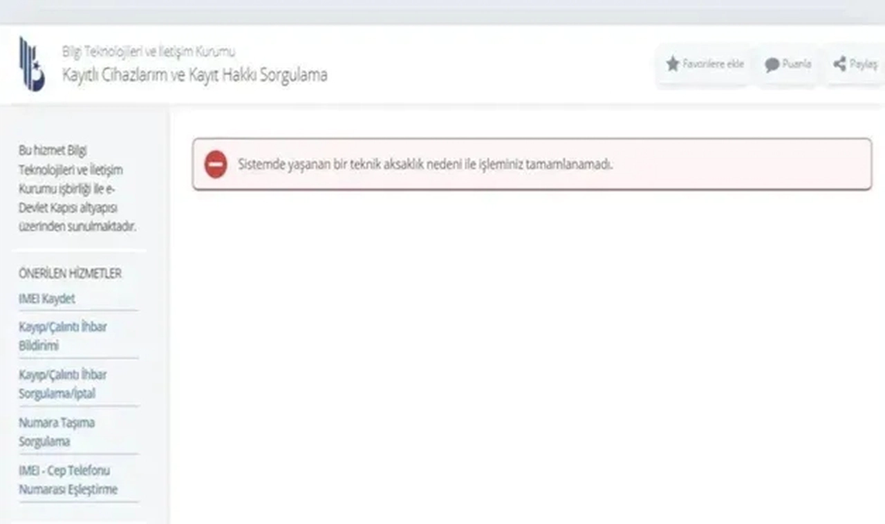 Zamlı IMEI kaydı öncesi bugün son gün: Yoğunluk nedeniyle sistem çöktü