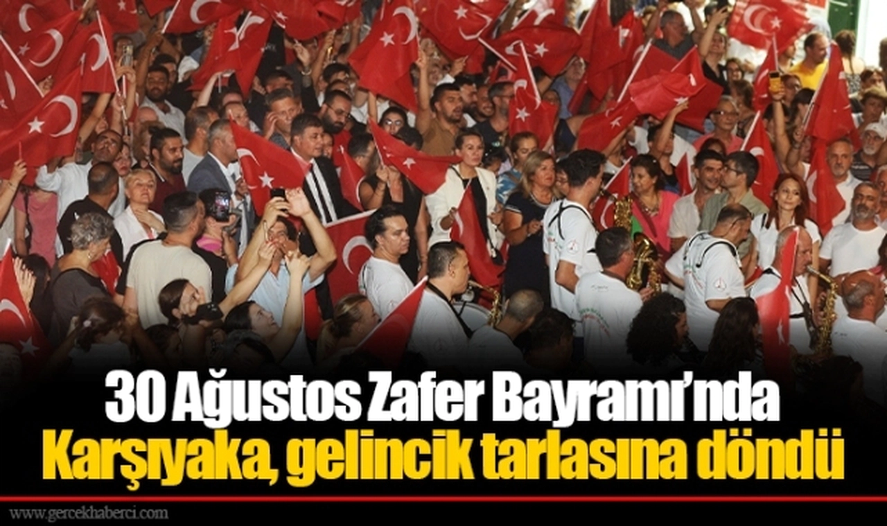 30 Ağustos Zafer Bayramı’nda Karşıyaka, gelincik tarlasına döndü