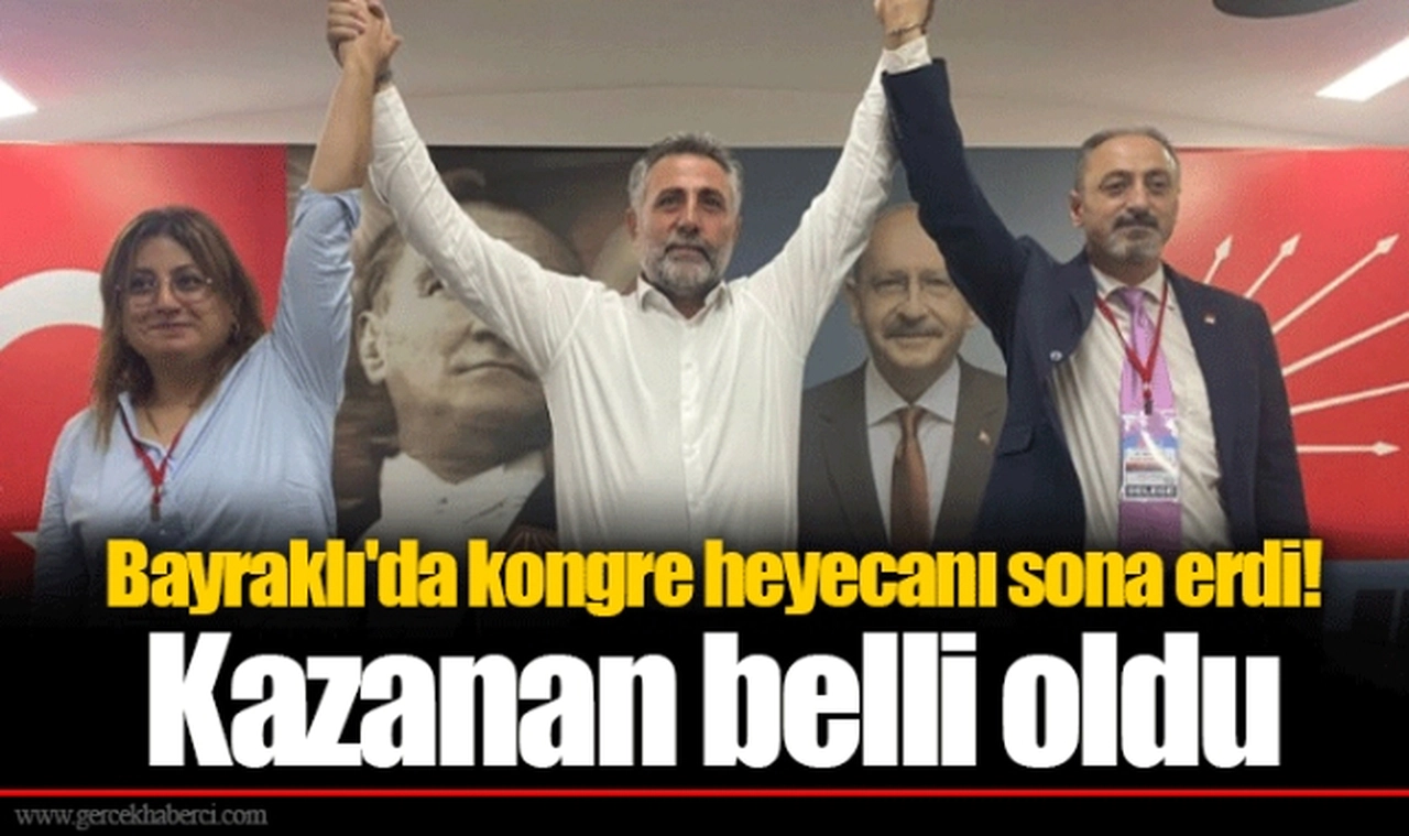 Bayraklı'da kongre heyecanı sona erdi! Kazanan belli oldu