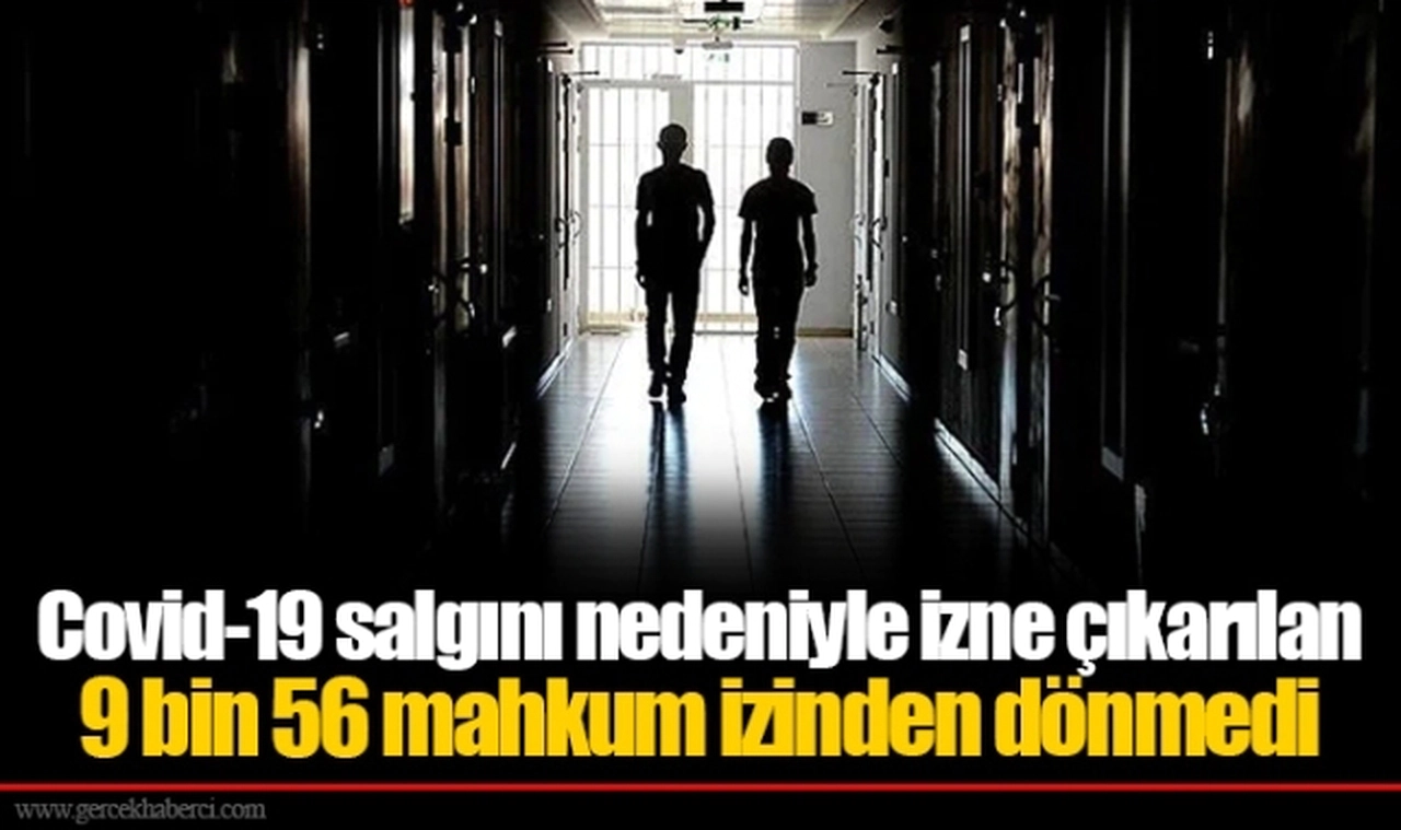 Covid-19 salgını nedeniyle izne çıkarılan 9 bin 56 mahkum izinden dönmedi