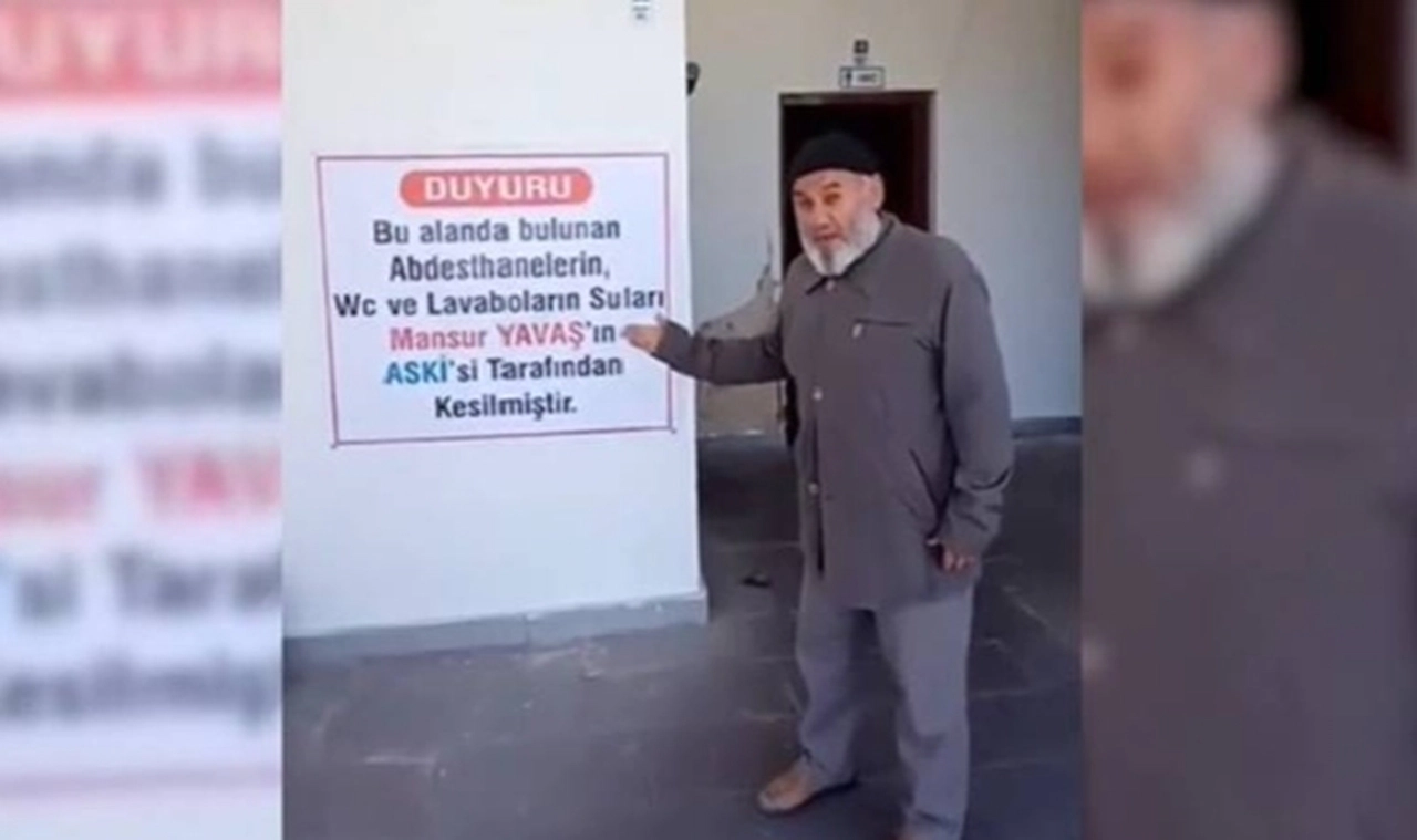 Ankara Büyükşehir Belediyesi'nin türbenin suyunu kestiği iddia edilmişti; kaçak hat çekmişler