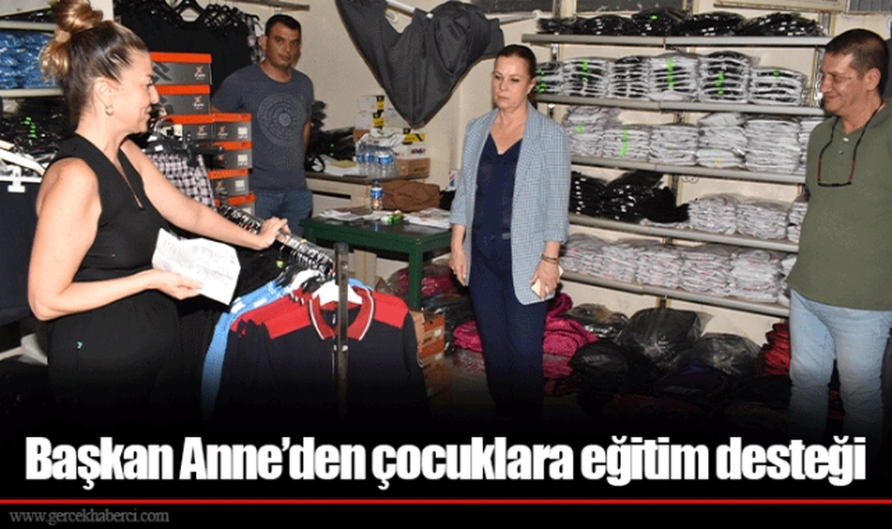 Başkan Anne’den çocuklara eğitim desteği