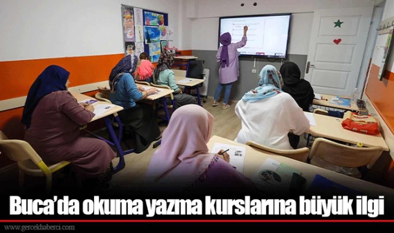 Buca’da okuma yazma kurslarına büyük ilgi