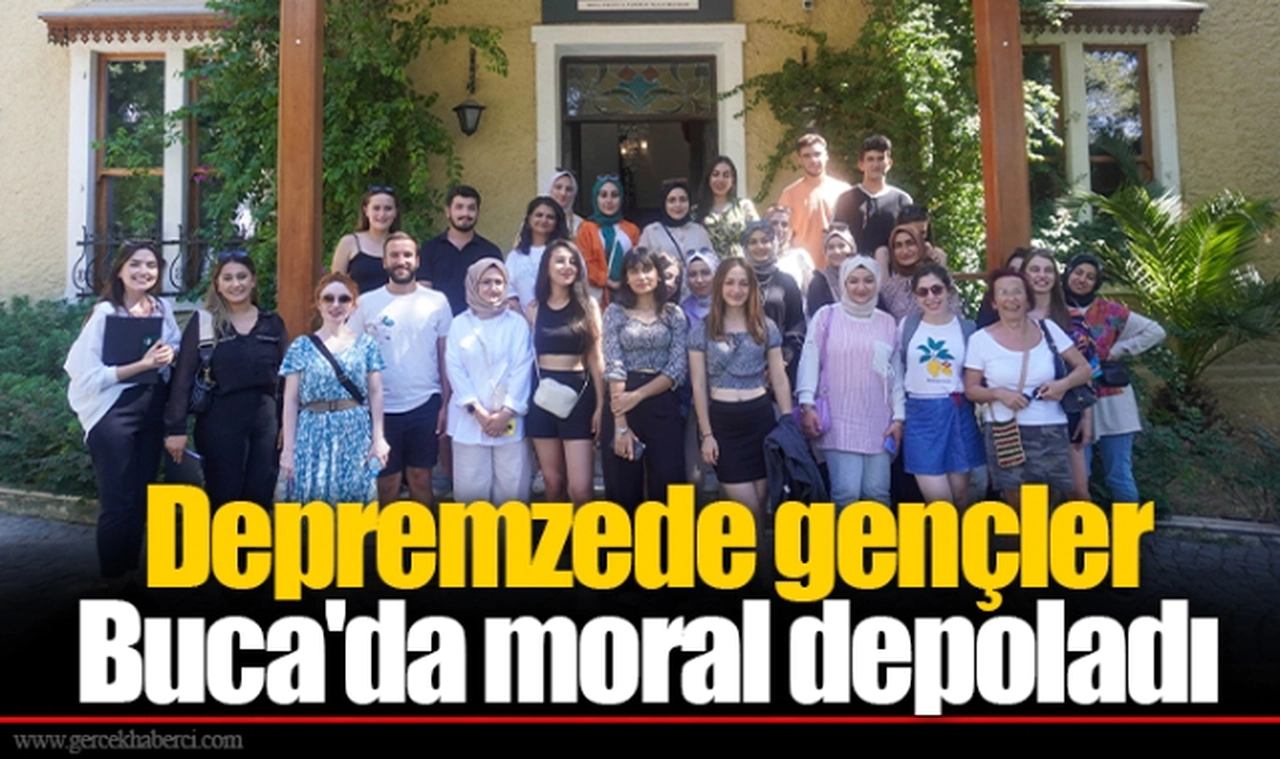 Depremzede gençler Buca'da moral depoladı
