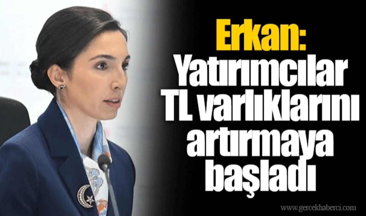 Erkan: Yatırımcılar TL varlıklarını artırmaya başladı