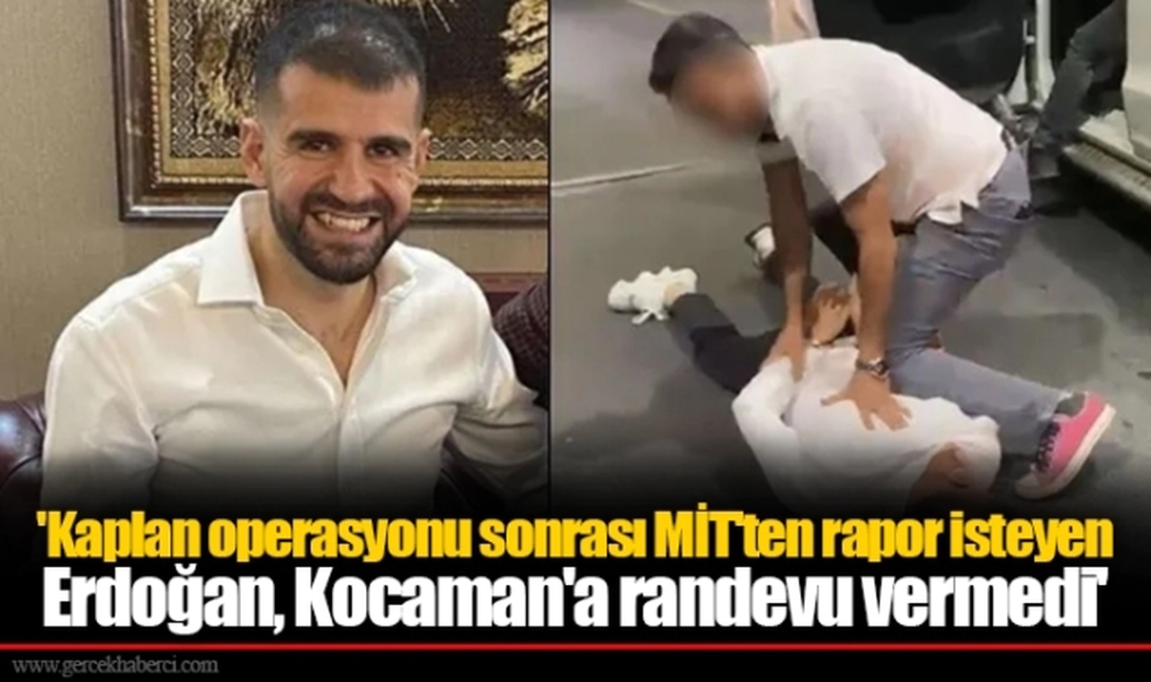 'Kaplan operasyonu sonrası MİT'ten rapor isteyen Erdoğan, Kocaman'a randevu vermedi'