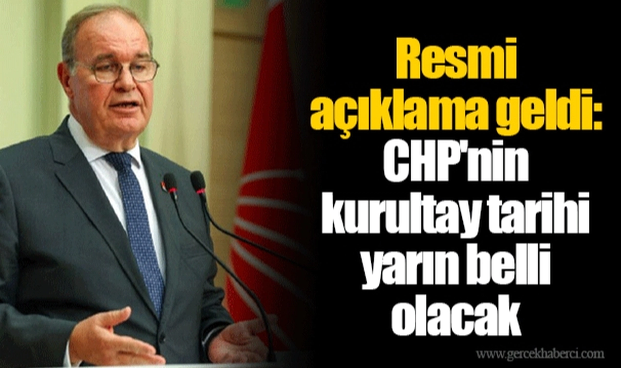 Resmi açıklama geldi: CHP'nin kurultay tarihi yarın belli olacak