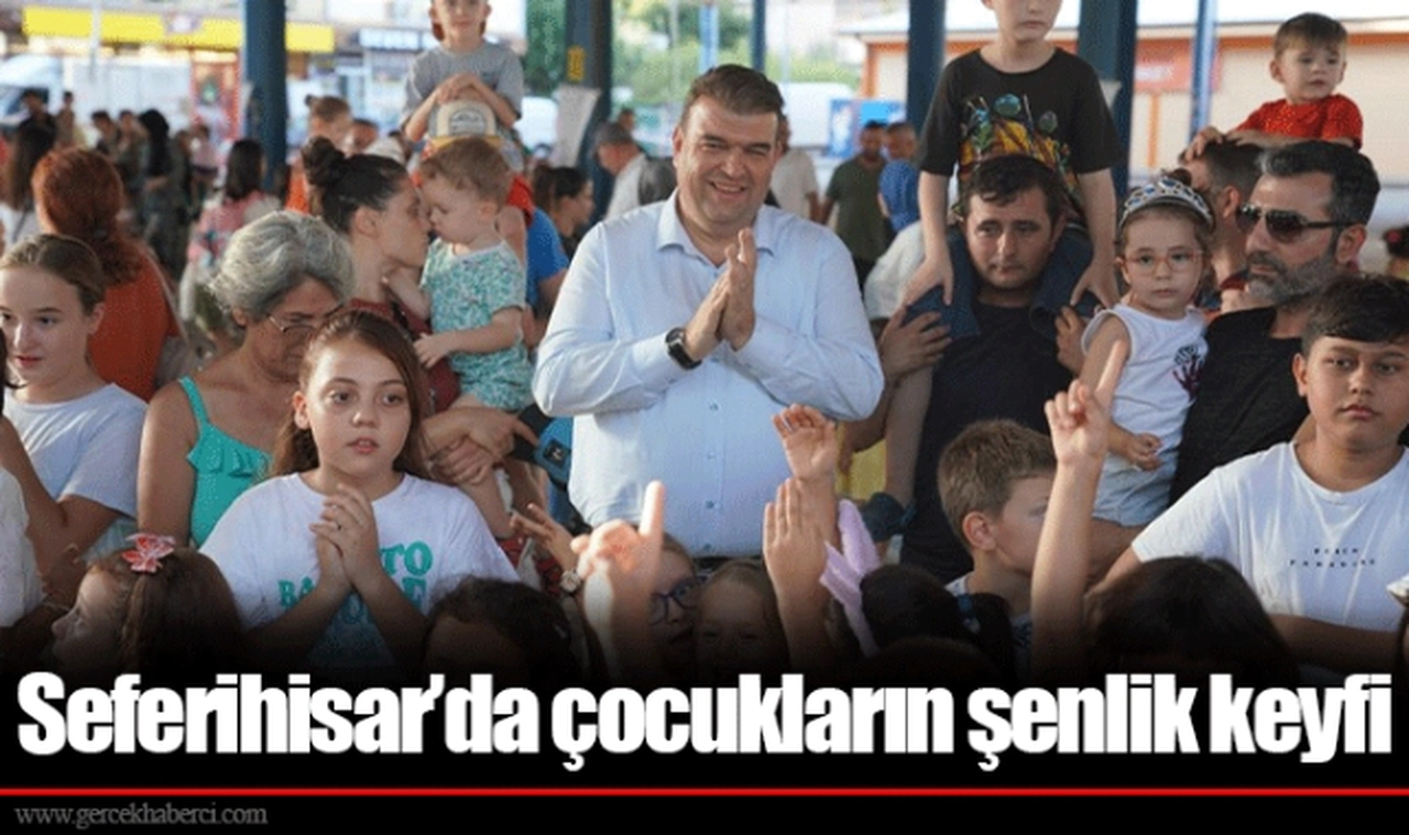 Seferihisar’da çocukların şenlik keyfi