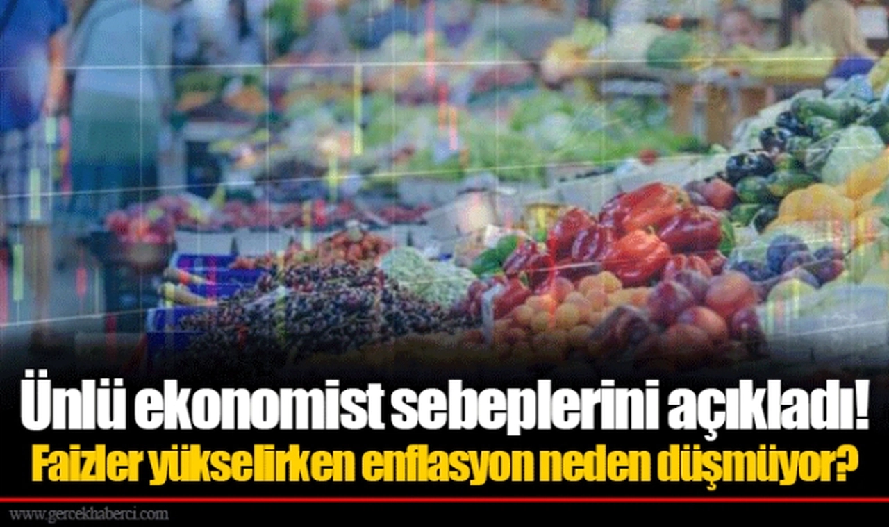Ünlü ekonomist sebeplerini açıkladı! Faizler yükselirken enflasyon neden düşmüyor?
