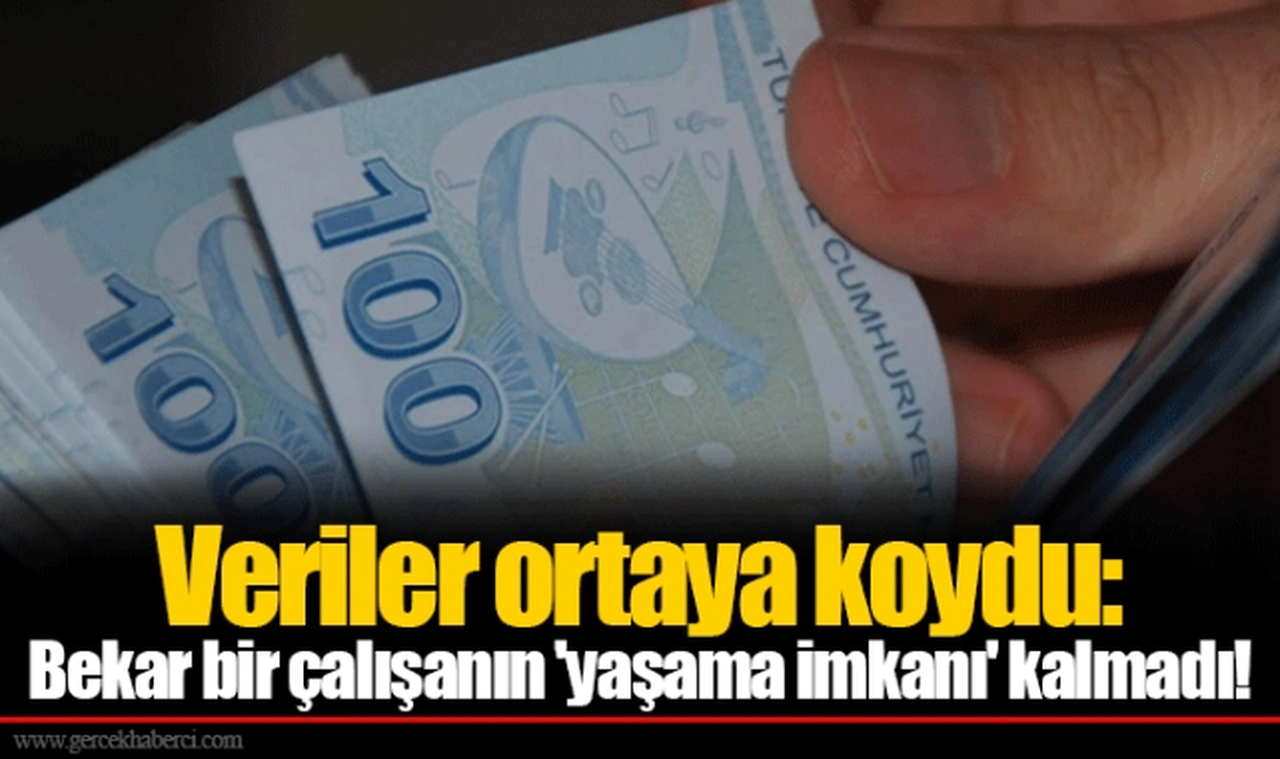 Veriler ortaya koydu: Bekar bir çalışanın 'yaşama imkanı' kalmadı!