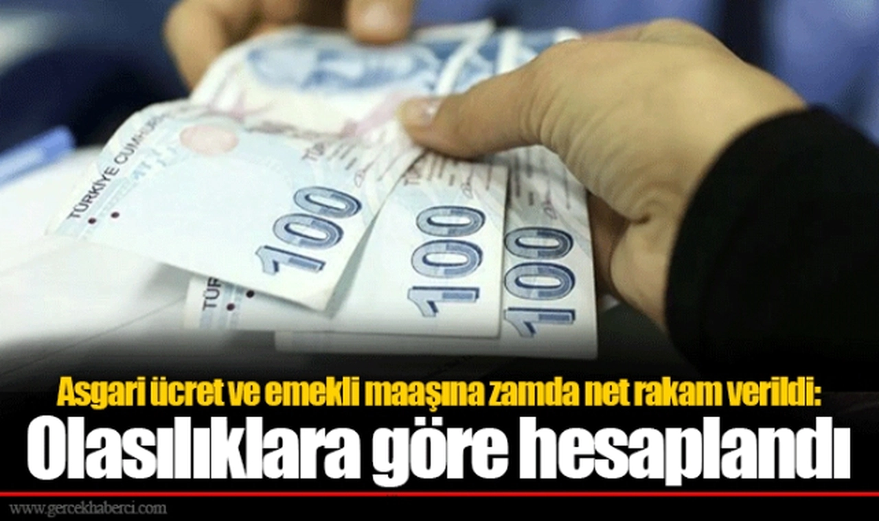 Asgari ücret ve emekli maaşına zamda net rakam verildi: Olasılıklara göre hesaplandı