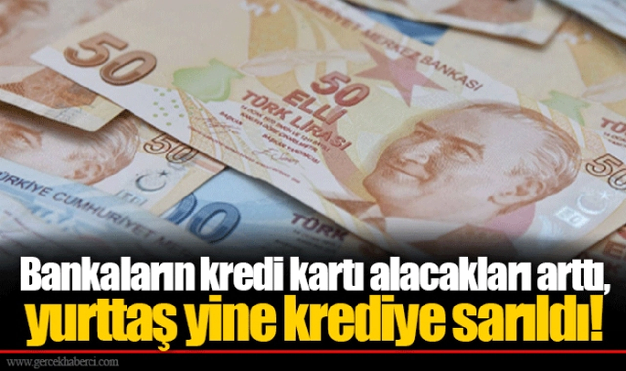 Bankaların kredi kartı alacakları arttı, yurttaş yine krediye sarıldı!